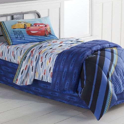 디즈니 Disney Pixar Cars 3 Lightning McQueen Reversible Comforter Twin