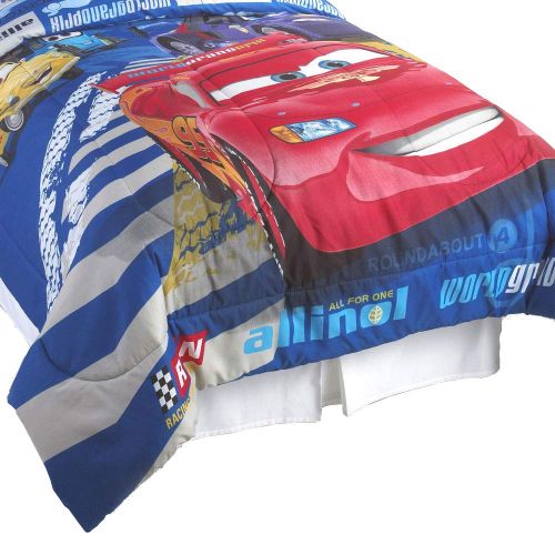 디즈니 Disney Cars Track Burn Full-Double Bedding Comforter