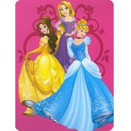 Disney Princess Keys to the Kingdom Belle Cinderella Rapunzal Tangled 60x80 Twin Mink Style Blanket