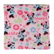 Disney Minnie Mouse Super Soft Flannel Fleece Blanket, Pink