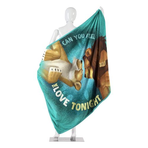 디즈니 Disneys The Lion King, Feel The Love Micro Raschel Throw Blanket, 46 x 60, Multi Color