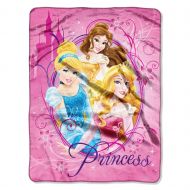 Disneys Princesses, Graceful Micro Raschel Throw Blanket, 46 x 60, Multi Color