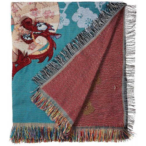 디즈니 Disneys Mulan, Tradition Woven Tapestry Throw Blanket, 48 x 60, Multi Color