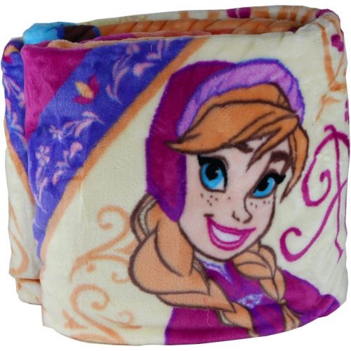 디즈니 Disney Frozen Celebrare Love Sheet Set - Twin, with Anna & Elsa Oversize Throw & Night Light