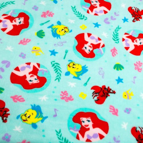 디즈니 Disney Ariel, Flounder, and Sebastian Fleece Throw - - The Little Mermaid