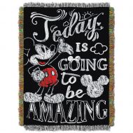 Disney Mickey Mouse Amazing Day Woven Tapestry Throw,