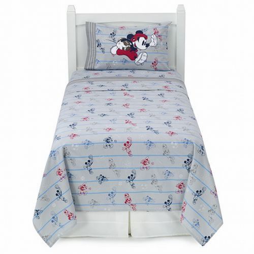 디즈니 Disney Mickey Mouse Flannel Sheet Set Twin Bed Sheets Bedding