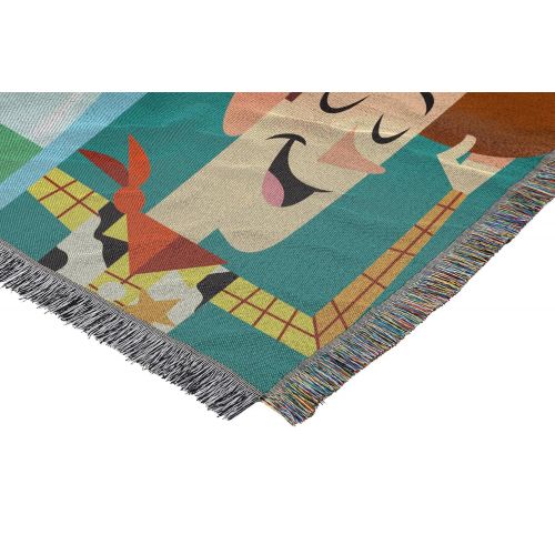 디즈니 Disney Pixar Disney-Pixars Toy Story 4, My New Toys Woven Tapestry Throw Blanket, 48 x 60, Multi Color