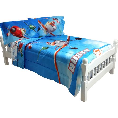 디즈니 5pc Disney Planes Full Bedding Set Dusty Crophopper On Your Mark Comforter and Sheet Set