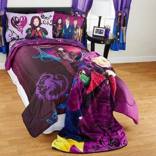 디즈니 Disney Descendants Best of Both Worlds Reversible Comforter, 72 x 86/Twin/Full, Purple