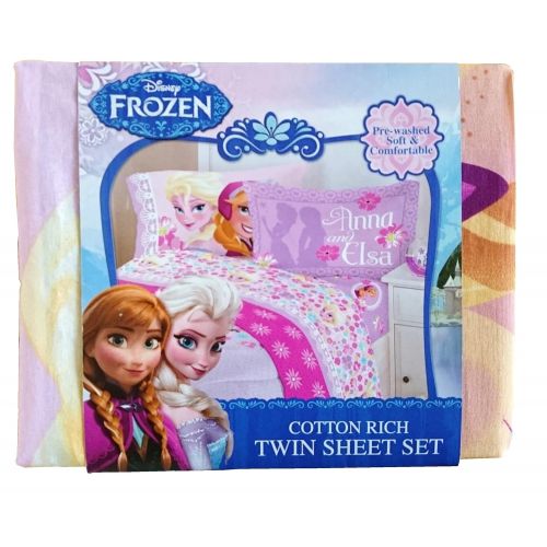 디즈니 Disney Frozen Love Blooms Deluxe 4 Piece Bed Set - Twin
