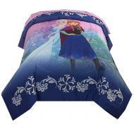 Disney Frozen Reversible Twin/Double/Full Comforter Featuring Elsa and Anna (72 x 86 Inches)
