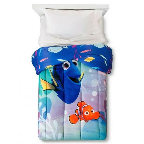 디즈니 Disney Pixar Finding Dory Twin Sized Reversible Comforter