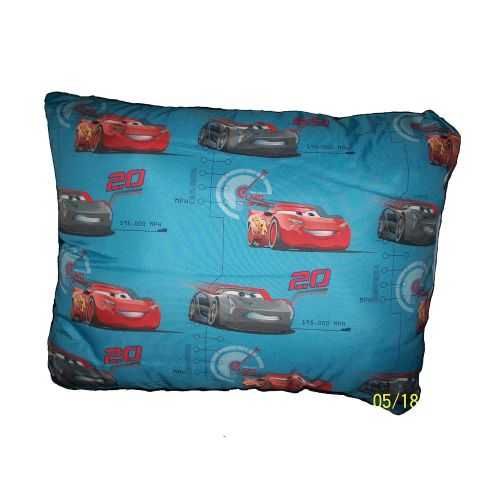 디즈니 Disney Blue & Red Cars Bed Pillow, 20 X 26 inch