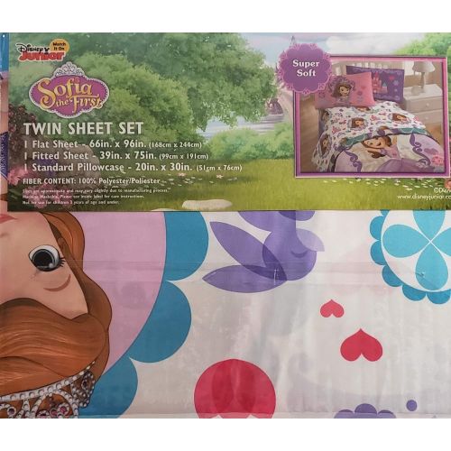 디즈니 Disney Jr. Sofia The First Twin Sheet Set