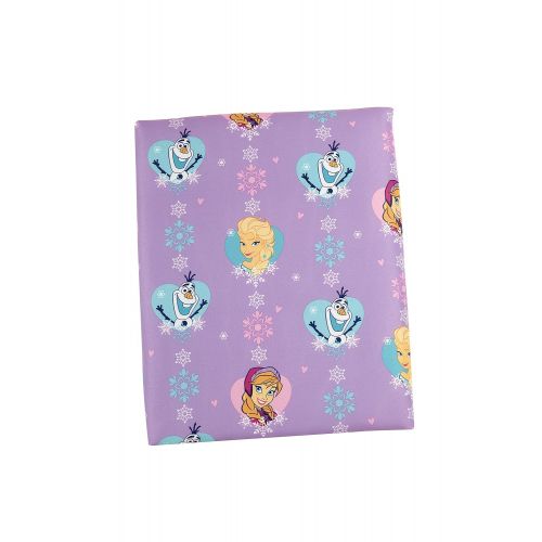 디즈니 Disney Frozen Magical Sisters 4 Piece Toddler Bedding Set, Pink/Purple/Blue