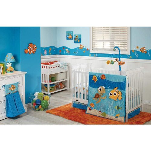 디즈니 Disney Baby - Finding Nemo 5 Piece Crib Bedding Set W Bumper