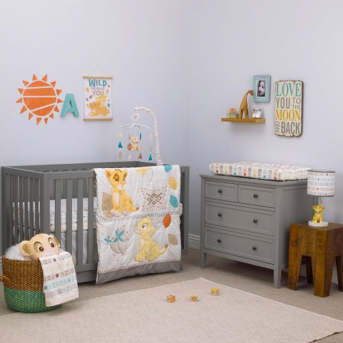 디즈니 Disney Baby Lion King Circle of Life 3 Piece Nursery Crib Set
