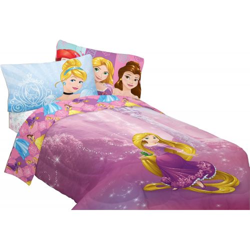 디즈니 Disney Dreaming Princess Comforter, Twin, Pink