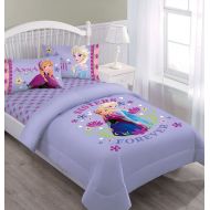 Disney Frozen Nordic Summer Florals Full Comforter Set with Fitted Sheet