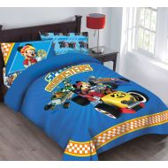 Disney Mickey Mouse Speed Roadster Licensed Twin Comforter Set Set w/Fitted Sheet