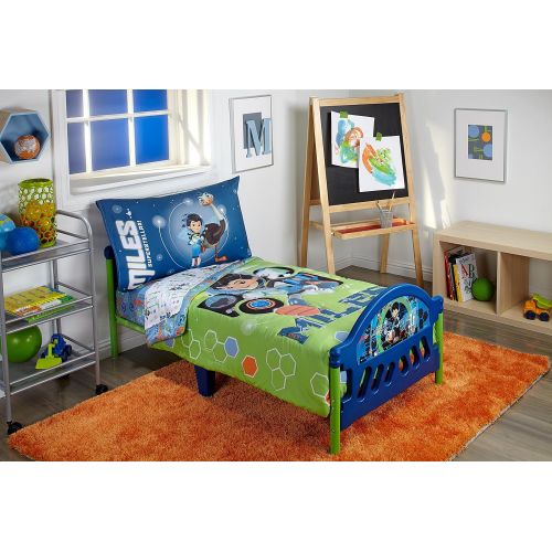 디즈니 Disney 4 Piece Toddler Bedding Set, Miles from Tomorrow Land