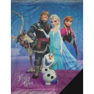 Disneys Frozen Supersoft Sherpa Reverse Throw Blanket