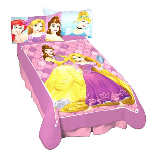 디즈니 Disney Princess Inspire Throw Blanket for Girls 72 x 90 Kids Blanket