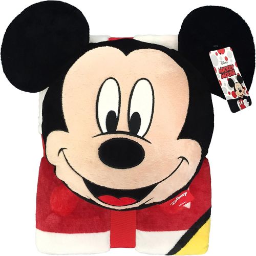 디즈니 Nogginz Pillow & Plush Blanket Set Disney Mickey Mouse