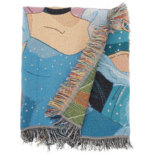 디즈니 Disneys Princesses, Born to Rule Woven Tapestry Throw Blanket, 48 x 60, Multi Color