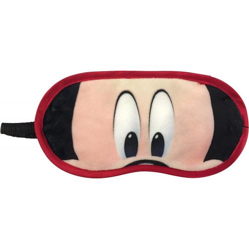 디즈니 Disney Mickey Mouse 3-Piece Travel Gift Set with 40 x 50 Throw, Neck Pillow & Eye Mask