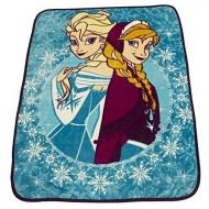 Disney Frozen Anna Elsa Brand New Adorable Classic Designed Micro Plush Soft Cozy Beautifully Colored Throw Blanket 48 X 60 inch