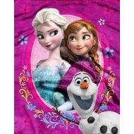 Disney Frozen Spring Zing Anna Elsa & Olaf Ultra Plush Throw Blanket