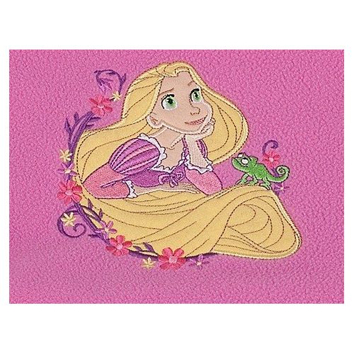 디즈니 Disney Tangled Rapunzel Fleece Throw Blanket