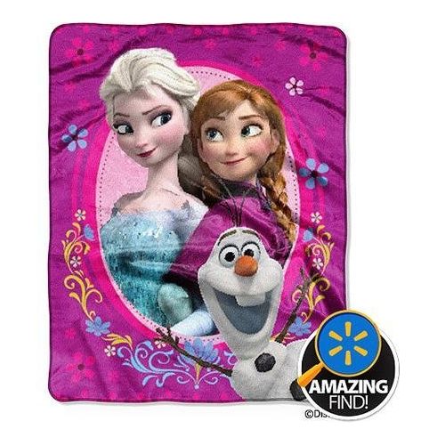 디즈니 Disney Frozen 2 PACK: Disneys Frozen Silk Touch Elsa Palace/Spring Zing Throw Blanket 40x50