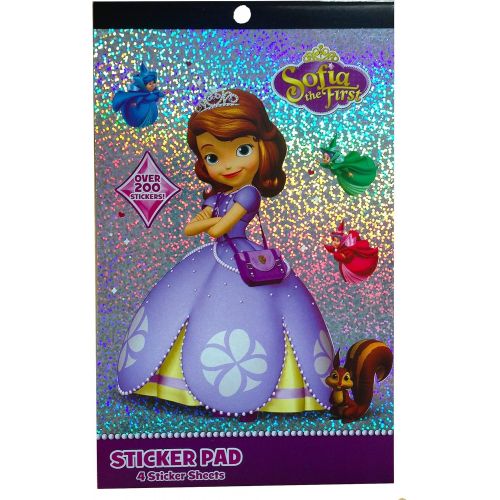 디즈니 Disneys Sofia the First Holiday Gift Set Fleece Throw Blanket with Sofia the First Beanie , Sticker-book,temp Tattoos, Snap Clips, Necklace, 7 Fruit Flavored Lip Balms, and Cosmeti