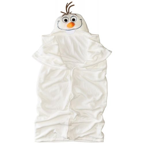 디즈니 Disneys Frozen, Meet Olaf Micro Raschel Hooded Throw Blanket, 40 x 50