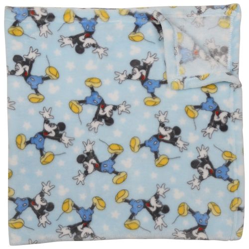 디즈니 Disney Mickey Mouse Single Sided Flannel Fleece Blanket, Stars Print