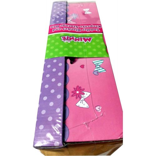 디즈니 Disney Jr. Toddler Blanket & Keepsake Storage Box Minnie Mouse