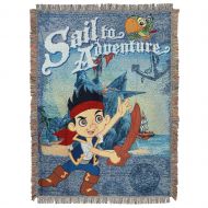 Disneys Jake & The Neverland Pirates, Sail to Adventure Woven Tapestry Throw Blanket, 48 x 60, Multi Color