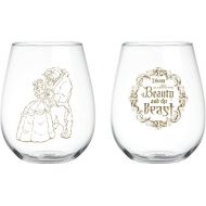 Disney Collectible Wine Glass Set (Beauty & The Beast)