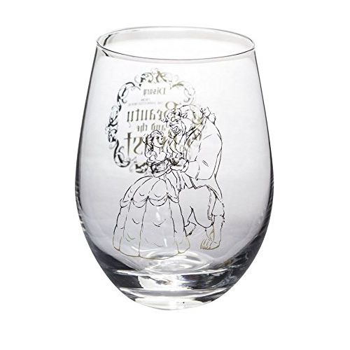 디즈니 Disney Collectible Wine Glass Set (Beauty & The Beast)