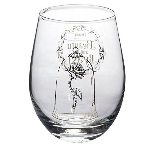 디즈니 Disney Collectible Wine Glass Set (Beauty & The Beast)