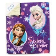 Disneys Frozen Microvelvet Sherpa Throw Blanket