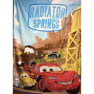 Disney Pixar Cars Radiator Springs Silk Touch Sherpa Borrego Throw Blanket Twin Size 60x 80