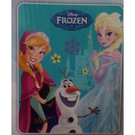 Disney Frozen Anna Olaf & Elsa Baby Royal Plush Raschel Throw Blanket Twin