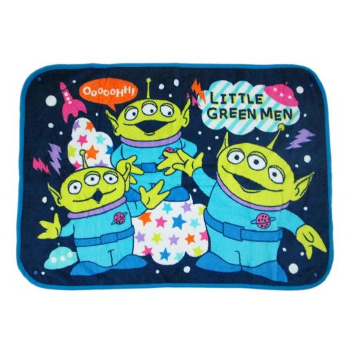 디즈니 Disney Small Blue Toy Story Green Alien Blanket for Kids