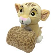 Disney Lion King Simbas Wild Adventure Super Soft Plush and Blanket Gift Set, Ivory, Brown, Butter