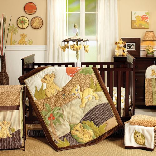 디즈니 Disney Lion King Simbas Wild Adventure Super Soft Plush and Blanket Gift Set, Ivory, Brown, Butter