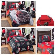 Disney Star Wars Episode VII Complete Kids Bedding Set with Reversible Comforter, Sheets & Pillow Case - Twin